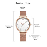 MEGIR Elegant Women's Quartz Wristwatch, Top Brand Luxury, Steel Bracelet Dress Watch, Female Timepiece, Relogio Feminino