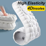 Elastic Latex Sports Insoles, Arch Support, Breathable, Shock-Absorbent