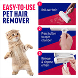 Pet Hair Remover Roller: Self-Cleaning Dog & Cat Fur Removal Tool, Efficient for Animal Hair, Ideal for Furniture