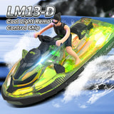 High-Speed Electric RC Motorboat: 2.4G Remote Control, Light, Fun Water Toy