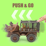 Dinosaur Truck Transport Carrier: Boys' Car Toy with Tyrannosaurus Rex, Ideal Birthday Gift