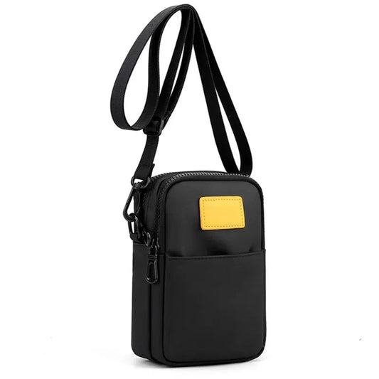 Compact Men's Mini Crossbody Bag: Small Shoulder Messenger Bag, Waterproof and Ideal for Mobile Phones, Perfect for Travel and Sports