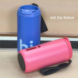 500ml Double Wall Stainless Steel Coffee Mug – Portable Vacuum Flask Tumbler for Hot & Cold Drinks with Carrying Rope