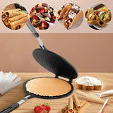 Non-Stick Waffle Cone Maker – Aluminum Cone Mold for Ice Cream and Egg Rolls, Equipped with a Heat-Proof Handle for Perfectly Crispy Pancakes