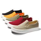 Men’s Casual Canvas Slip-On Shoes – Breathable Soft Espadrilles and Loafers for Autumn, Comfortable Low-Top Sneakers