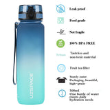 UZSPACE 1000ml Time Marker Water Bottle: Leakproof and Dropproof Frosted Tritan Cup, Ideal for Outdoor Travel