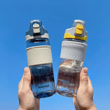 Tritan Plastic Water Bottle: 550ml/750ml, Eco-Friendly, Portable for Outdoor Sports, Cute Drinking Bottles