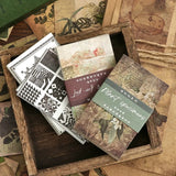 Vintage Collage Journaling Decoration: Memo Pad with 60 Sheets of Special Paper Material, Ideal for School Stationery.