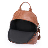 Stylish PU Leather Fashion Backpack for Women: Vintage Travel Bag with Shoulder Strap, Perfect as a Casual Work Backpack or Gift