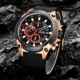 MEGIR Military Sports Watch: Fashionable Luxury for Men, Waterproof Silicone