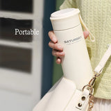 480ml Fashion Double-Walled Stainless Steel Vacuum Flask with Filter – High-Quality Portable Car Travel Thermal Bottle