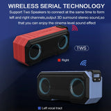 Wireless Flashing Light Speaker: Portable Bluetooth Speaker with TWS Stereo Bass, IPX7 Waterproof, FM Radio, 12-Hour Battery Life