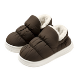 Men's Winter Waterproof Plush Slippers: Warm, Fluffy, Anti-Skid Snow Boots