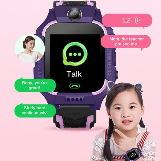 Kids Smartwatch with Sim Card, SOS Call, Phone Camera, Voice Chat, Photo Capture - Perfect Boy or Girl Gift with Color Screen