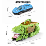 Kids' Dinosaur Cars Carrier Toy: Tyrannosaurus Rex Carrier Truck with Swallowing Vehicle, Monster Race Track Tail—Great Gift