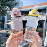 Tritan Plastic Water Bottle: 550ml/750ml, Eco-Friendly, Portable for Outdoor Sports, Cute Drinking Bottles