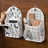 Bathroom Hanging Bag Organizer with Waterproof Design and 5 Free Hooks for High Capacity Storage