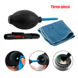 2-in-1 Cleaning Set for Digital Cameras: Cloth Brush and Air Blower, Ideal for Dust and Professional Photography Cleaning