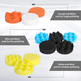 Foam Pad Buffer Kit for Car Polishing: Includes Polishing Sponge Pads for Auto, Motorcycle, and Motor Vehicles, Ideal for Removing Scratches