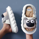 Cute Cartoon Animal Slippers – Cozy Cotton Home Shoes with Thick Sole for Men & Women | Perfect for Couples