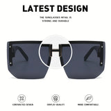 Vintage Frameless Sun Glasses for Women: Rimless Square Sunglasses with Fashionable Flat Top Shades, Perfect for Eyewear Fashion