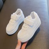 New Spring/Autumn Kids' Tennis Sneakers: Stylish Boys and Girls Sports Shoes, Casual Leather Board Shoes with Soft Soles