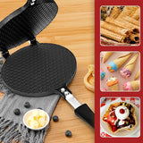 Non-Stick Waffle Cone Maker – Aluminum Cone Mold for Ice Cream and Egg Rolls, Equipped with a Heat-Proof Handle for Perfectly Crispy Pancakes