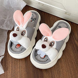 Cute Cartoon Animal Slippers – Cozy Cotton Home Shoes with Thick Sole for Men & Women | Perfect for Couples