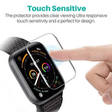 Screen Protector Film for Apple Watch Series 8/7/6/SE/5/4/3: Full Protective Coverage, Available in a Set of 5 Pieces for Various Sizes