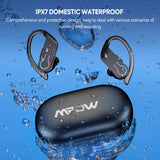 Mpow Q63 Wireless Bluetooth 5.3 Earphones: Sports Headset with IPX7 Waterproofing, HiFi Stereo, 200H Standby Time, In-Ear Design