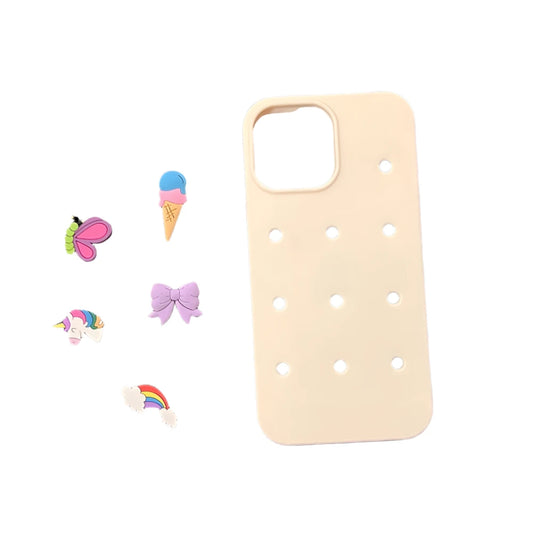 Amusing DIY Rainbow Unicorn Candy-Colored Silicone Case for iPhone 11, 12, 13, 14 Pro Max