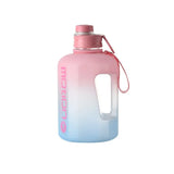 2.2L Sports Water Bottle: Large Capacity for Outdoor Workouts, Gradient Plastic Cup for Students, Portable Big Barrel Design