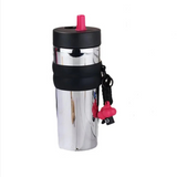 710ml Large Capacity Stainless Steel Car Thermos Mug – Vacuum Flask with Retractable Straw, Leak-Proof Bottle for Coffee, Tea, and Cold Drinks