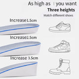 Invisible Height-Boosting Insoles: Breathable and Comfortable for Men's and Women's Shoes, Offering Orthopedic Heel Lift and Foot Care