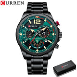 CURREN Men's Luxury Watch: Slim, Casual, Waterproof, Luminous, Quartz Sports Watch with Date - Relogio Masculino