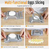 Heavy-Duty Egg Slicer for Hard-Boiled Eggs and Strawberries – Aluminum and Stainless Steel Wire Slicer for Soft Fruits