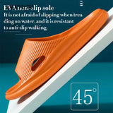 Thick Platform Home Slippers: Soft Eva Slides for Men and Women, Ideal for Indoor and Bathroom Use