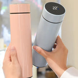 500ml Stainless Steel Smart Thermos - Leakproof Water Bottle with Temperature Display, Ideal Christmas Gift