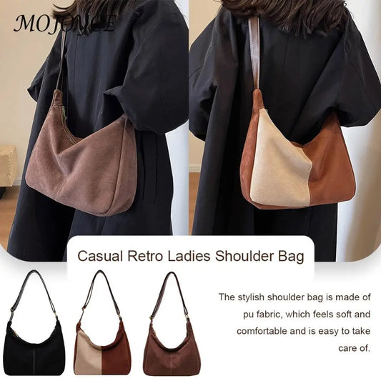 Retro Armpit Tote: Fashionable Crossbody Satchel for Women on the Go