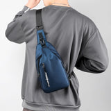 Waterproof Anti-theft Chest Bag: Perfect for Travel and Sports, this Nylon Messenger Bag Doubles as a Mobile Phone Crossbody Bag for Men