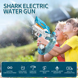 Automatic Electric Water Gun – Shark Design Squirt Gun for Kids and Adults – Perfect Summer Beach Toy Gift for Boys and Girls