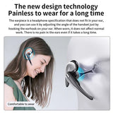 Wireless Business Earphone - Single Bluetooth Earbud Handsfree for Driving, HD Call Headphone with Microphone, Suitable for Business Headset