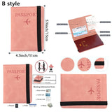 Passport Holder for Couples: PU Leather Travel Cover with Credit Card and SIM Card Slots, ID Wallet, and Bag for Passports