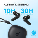 Anker Soundcore P20i Earbuds: 10mm Drivers, Bluetooth 5.3, 30H Playtime, Water-Resistant