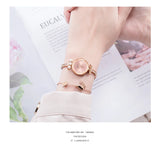 Women's Quartz Watch with Japanese Movement, Waterproof, Luxury Rose Gold Bracelet - Fashionable Casual Dress Wristwatch, Ideal Gifts