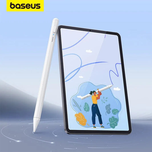 Baseus Touch Pen with Magnetic Design for iPad, Compatible with Apple Pencil, Palm Rejection, Designed for Tablets including iPad Pro