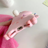 Adorable 3D Pink Pig Silicone Phone Case for iPhone 11-15 Pro Max, Cartoon Style Perfect for Kids and Girls