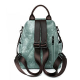 Retro Leather Backpack for Women: Fashionable and Casual, Ideal for Girls' Small Travel Needs or as a Vintage Mini Schoolbag