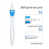 Soft Silicone Ear Wax Remover Tool: Ear Cleaner with 16 Replacement Tips, Spiral Earwax Health Care Tools