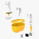 Compact Bee-Themed Cat Drinking Fountain: Silent, Automatic Circulating Filter for Fresh Water, Pet Hydration Station